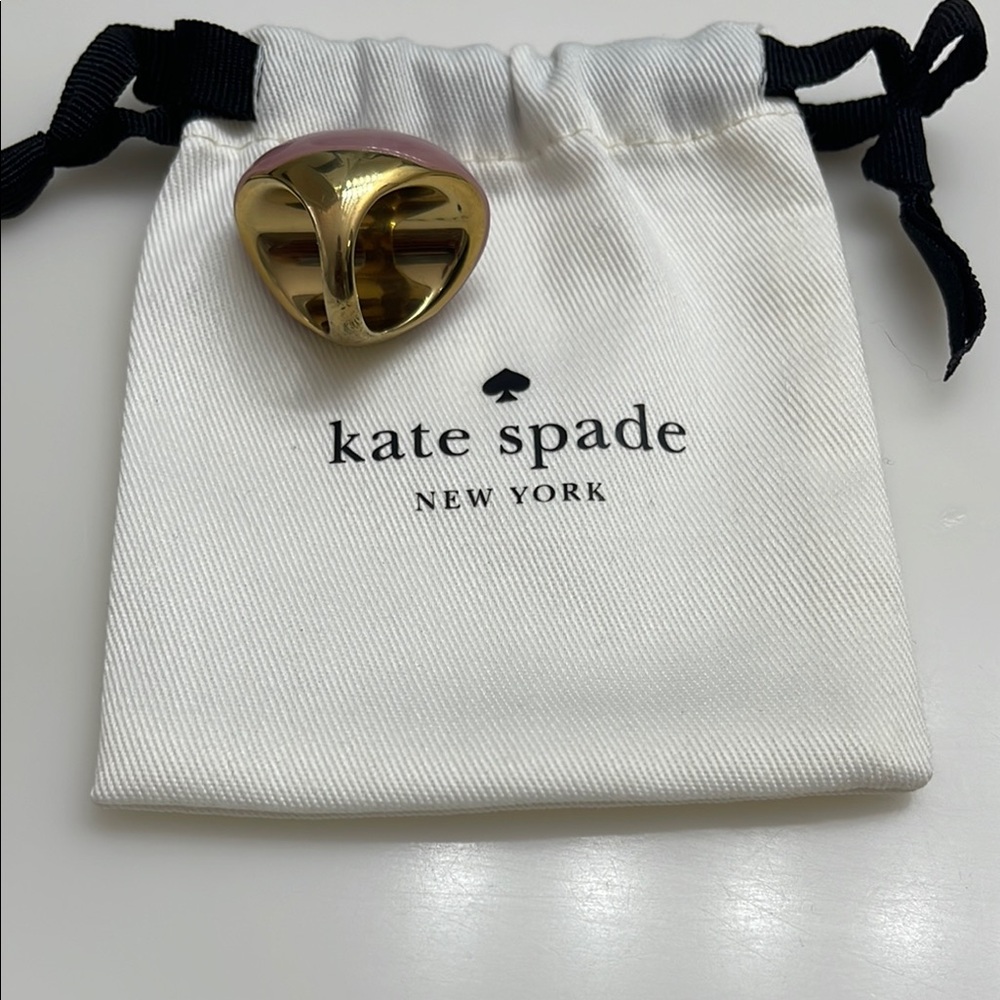 Beautiful Kate Spade Pink and Gold Statement Ring - Picture 3 of 4
